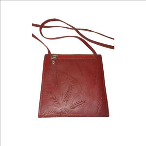 J.L. Saldivar Embossed Leather Crossbody/Wallet